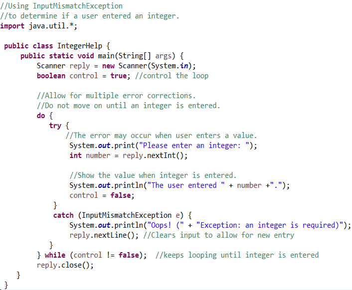 Detecting Errors and Exception Handlers