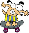 skateboard dog 
