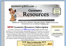 Geometry Student and Teacher Resources